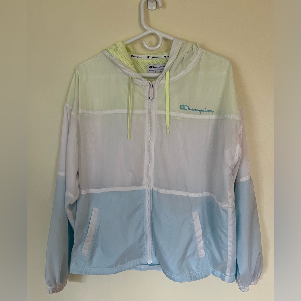Champion windbreaker-jacket Colorblock retro lightweight size M